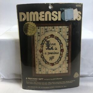 Dimensions Precious Gift Cross Stitch‎ Kit Love a Precious Gift Pat Zitomer 1980